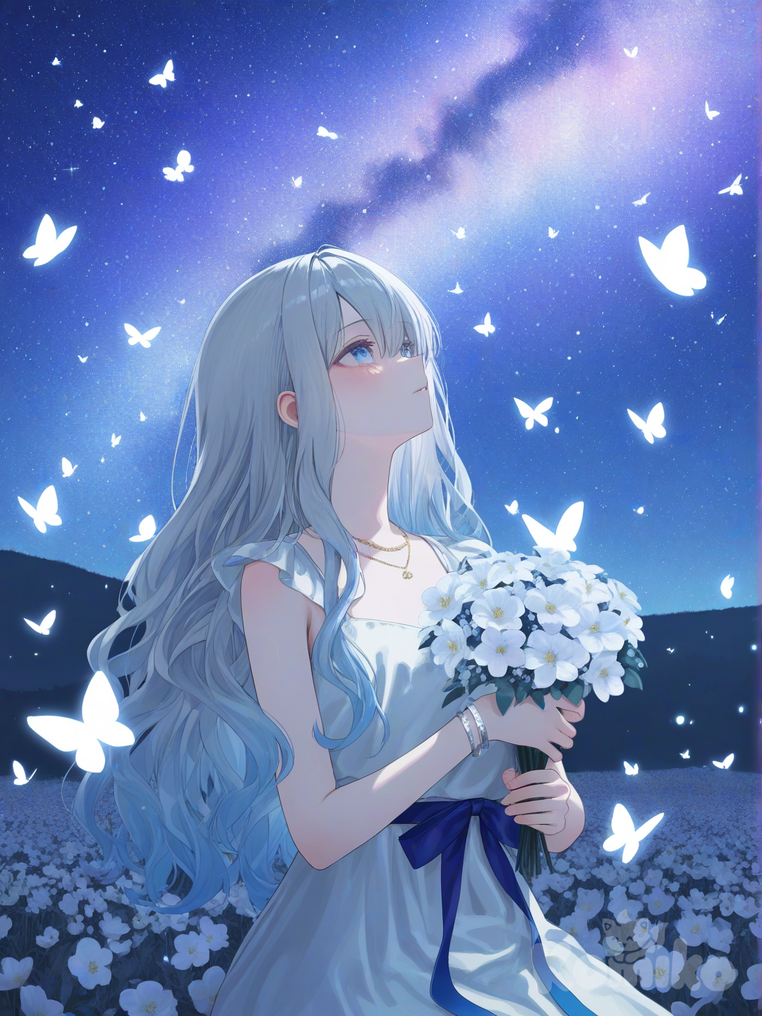 staring at the night sky