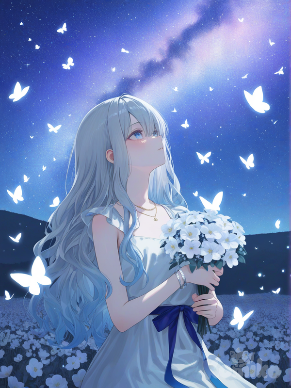 staring at the night sky