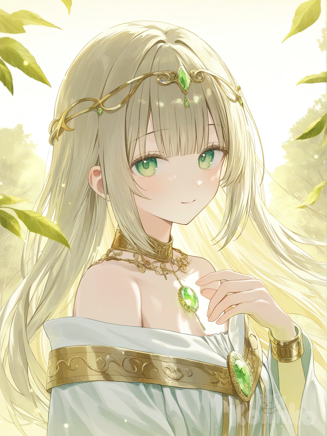 an angel in the forest