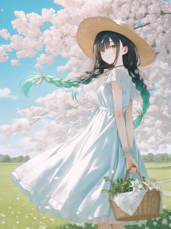standing in the garden