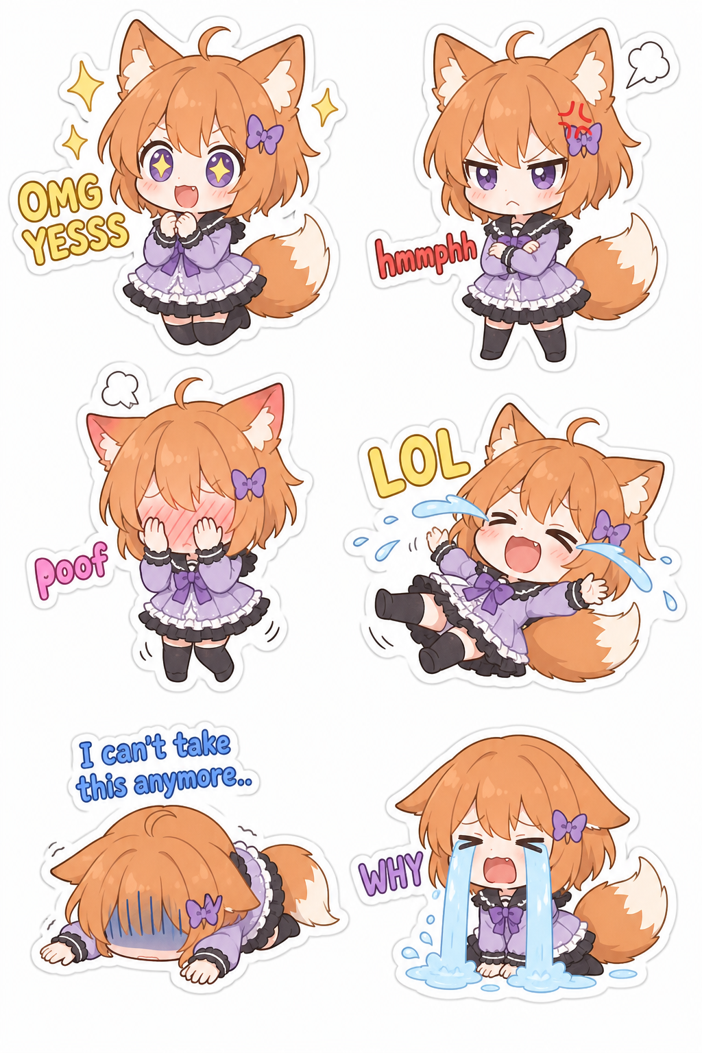 komiko chan stickers!!
