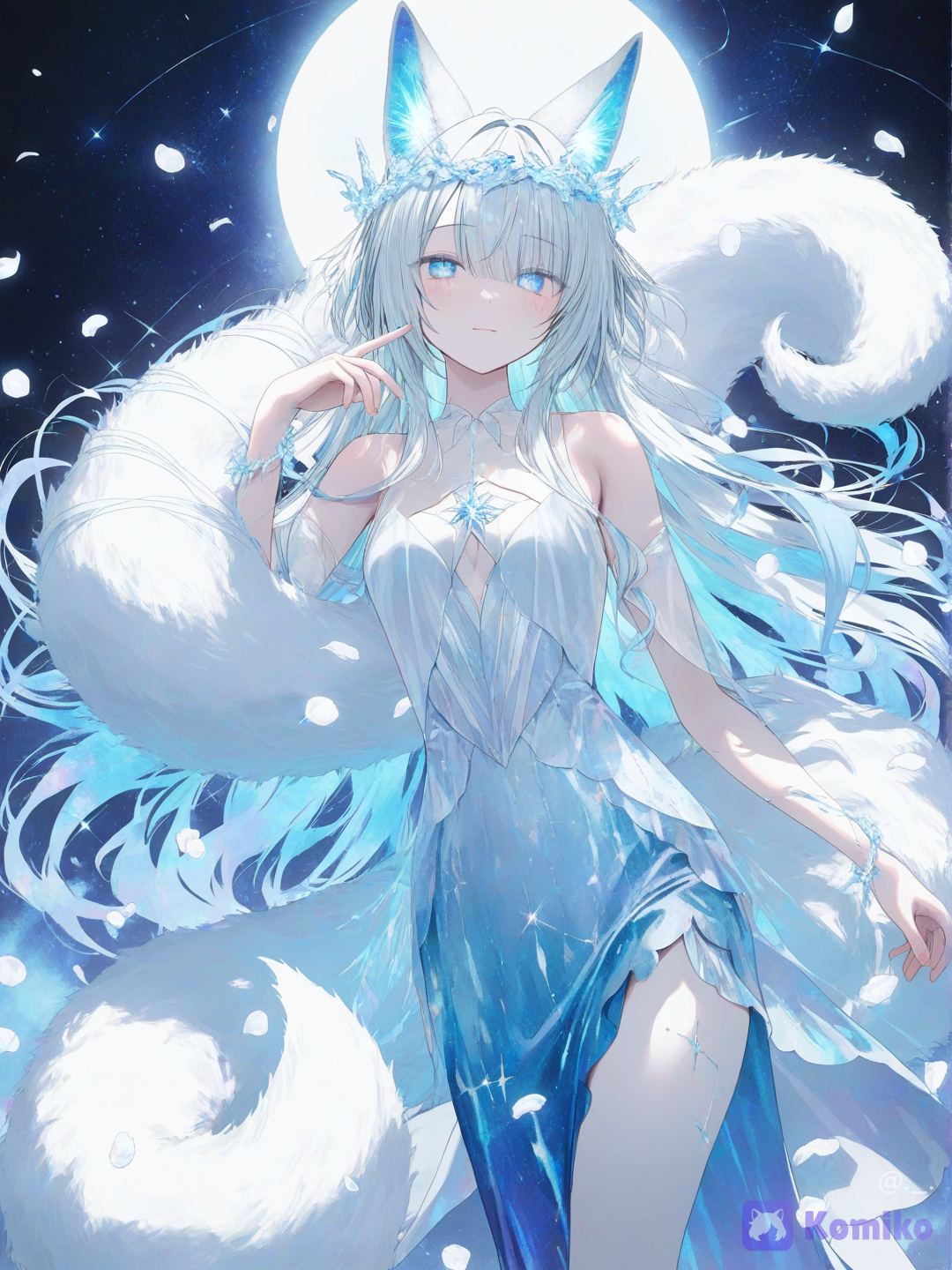 fox in the night