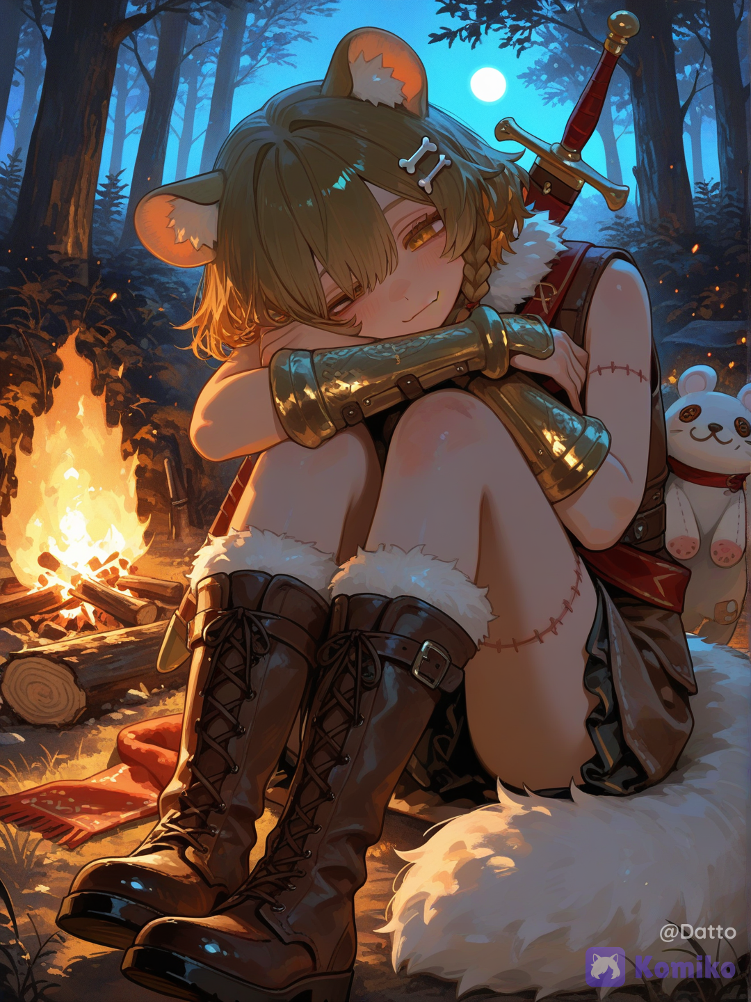 "What are you thinking about, adventurer?" (Freya - OC character)