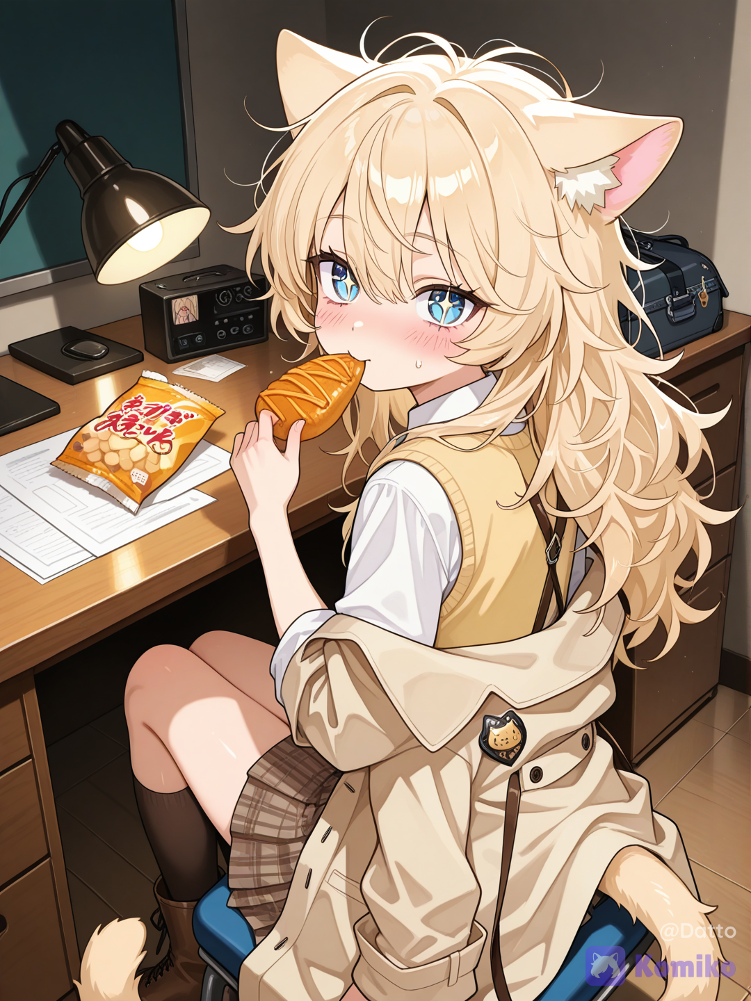Anni!? Are you sneaking snacks during work hours again?