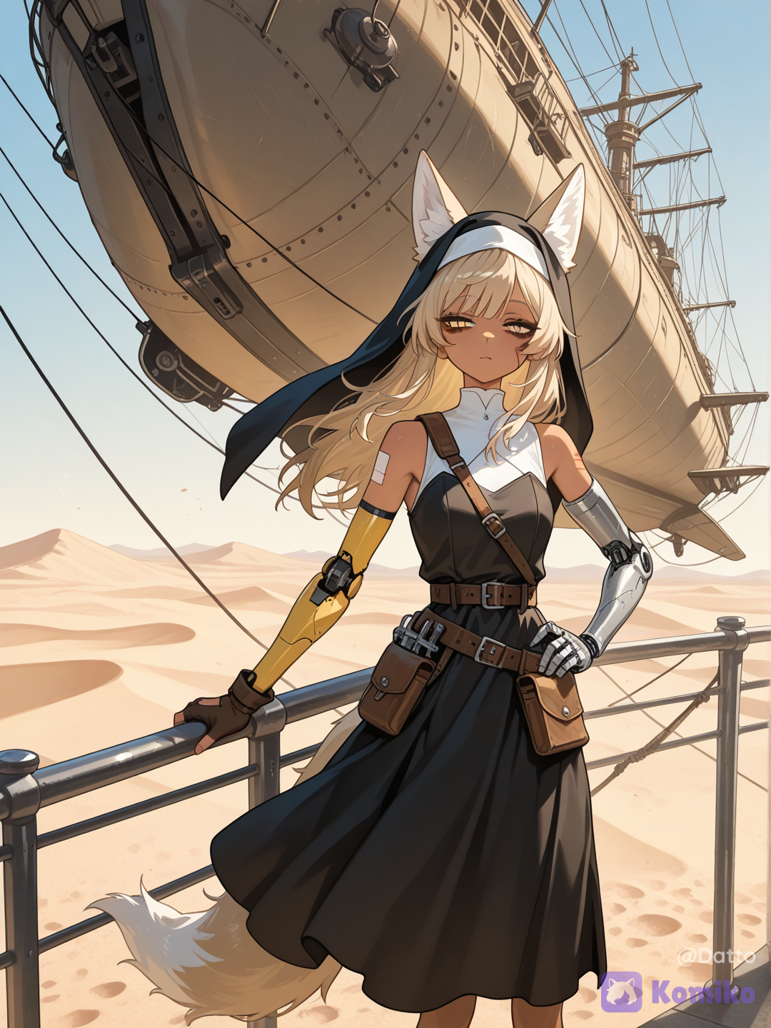 Zarin, the nun of the apocalyptic world.