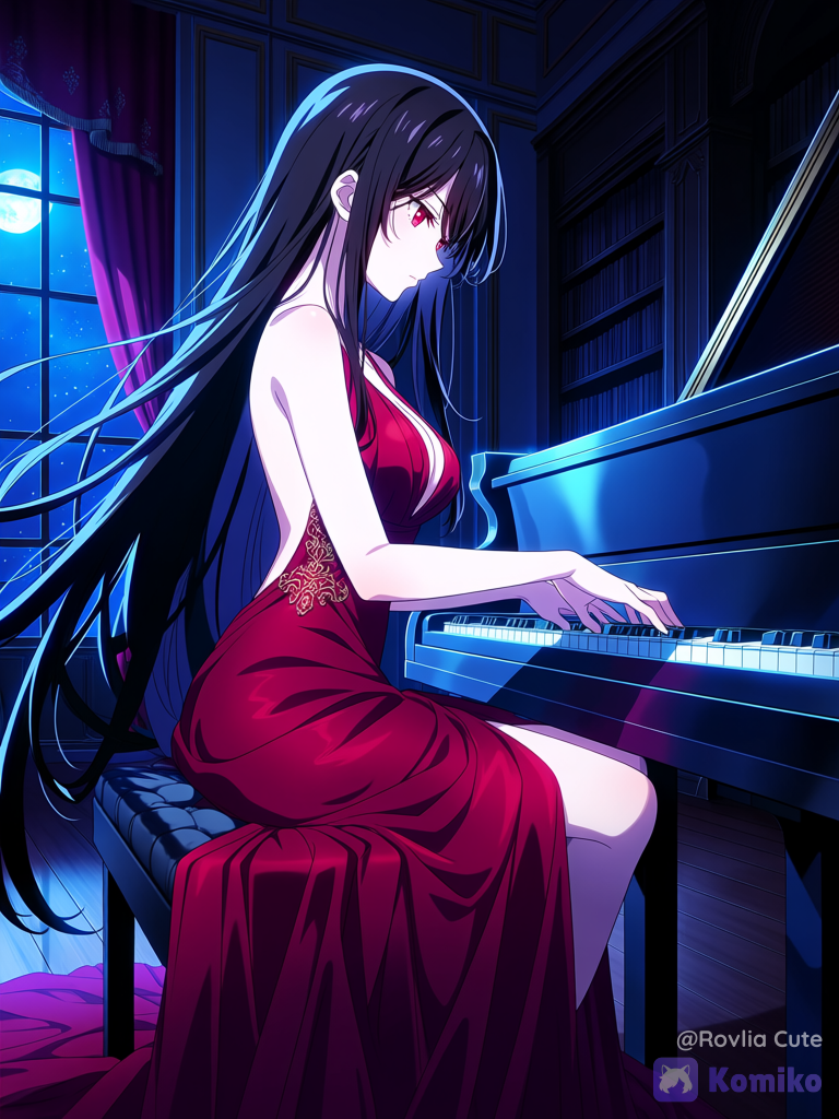 Midnight Nocturne Under the Pale Moonlight