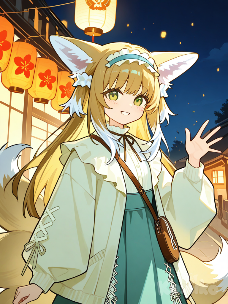Cute Fox Waving :3