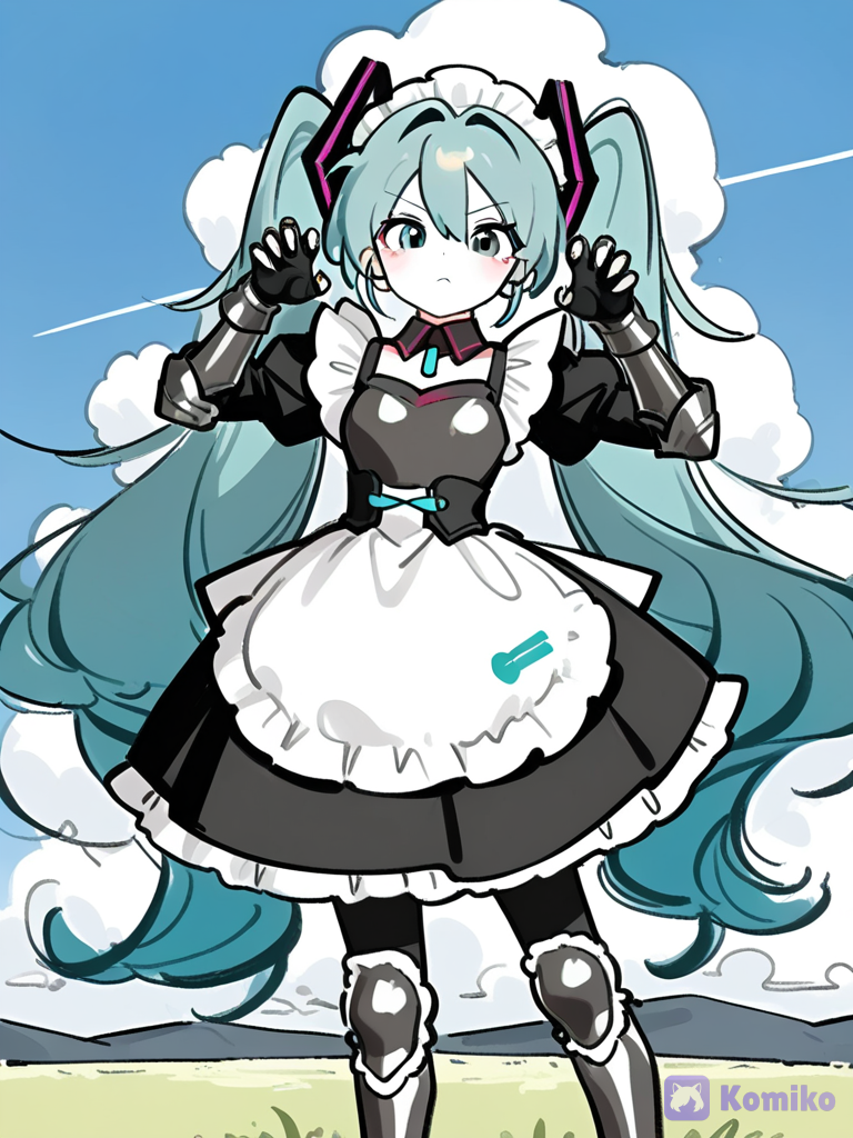 初音女仆装甲爪爪✨