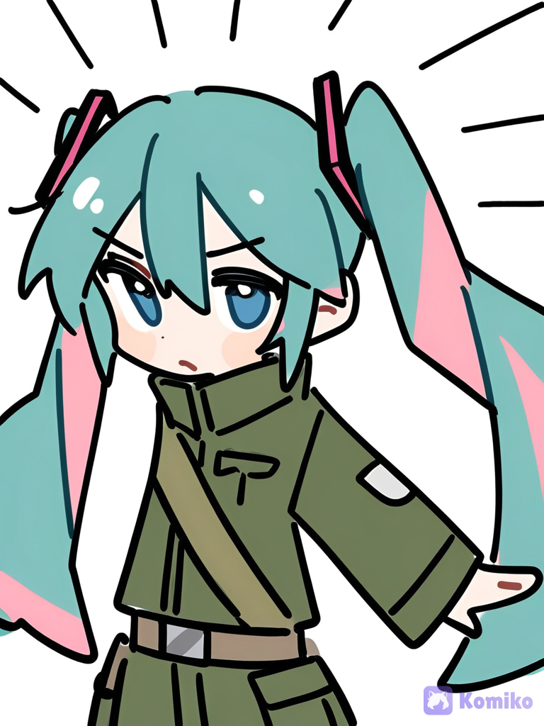 军装Miku来袭！(๑>◡<๑)