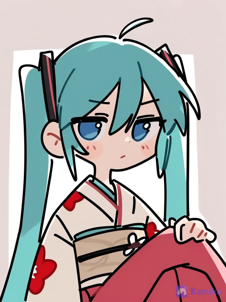 浴衣初音来啦~💙
