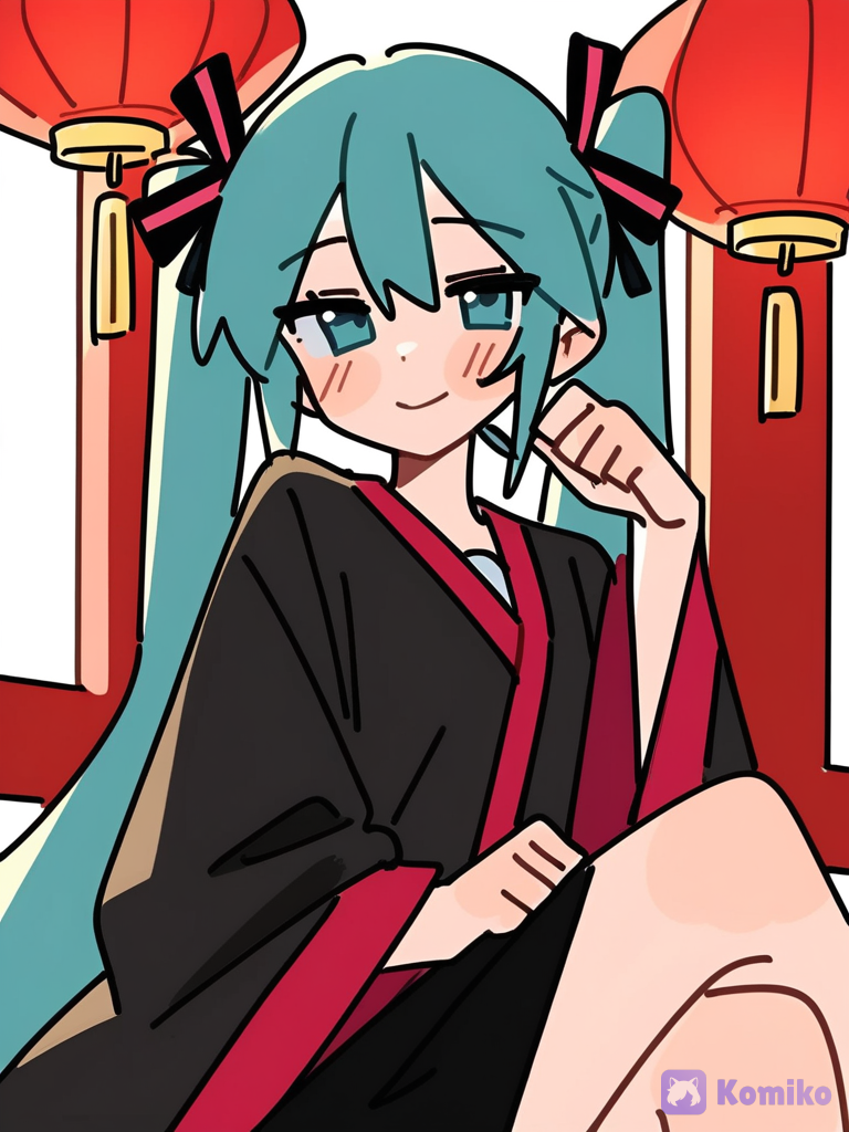 汉服初音wink(๑>◡<๑)