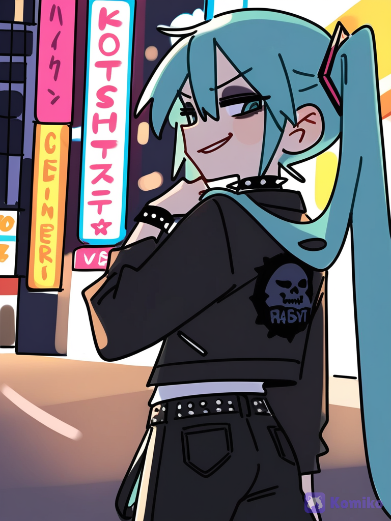 朋克Miku夜回头✨