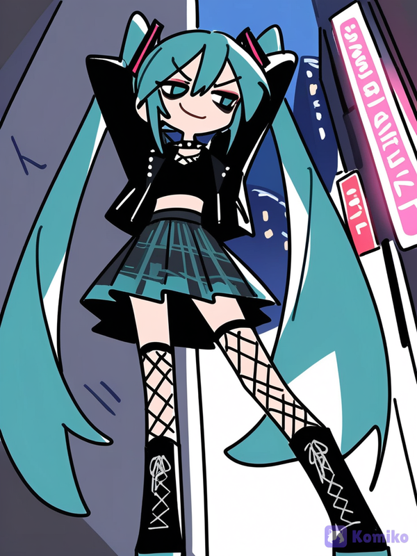 朋克初音夜游啦✨
