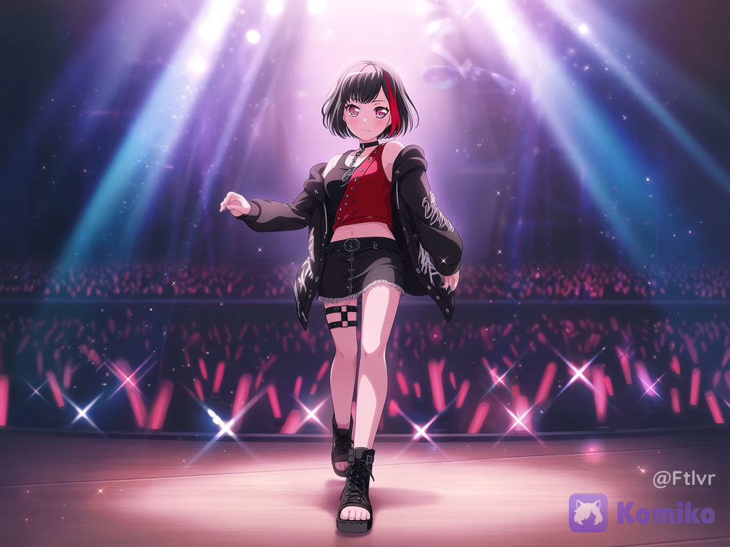 On stage