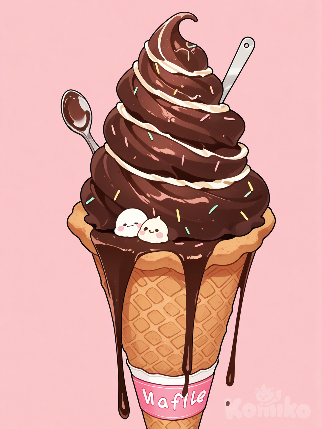 Ice cream chocolate