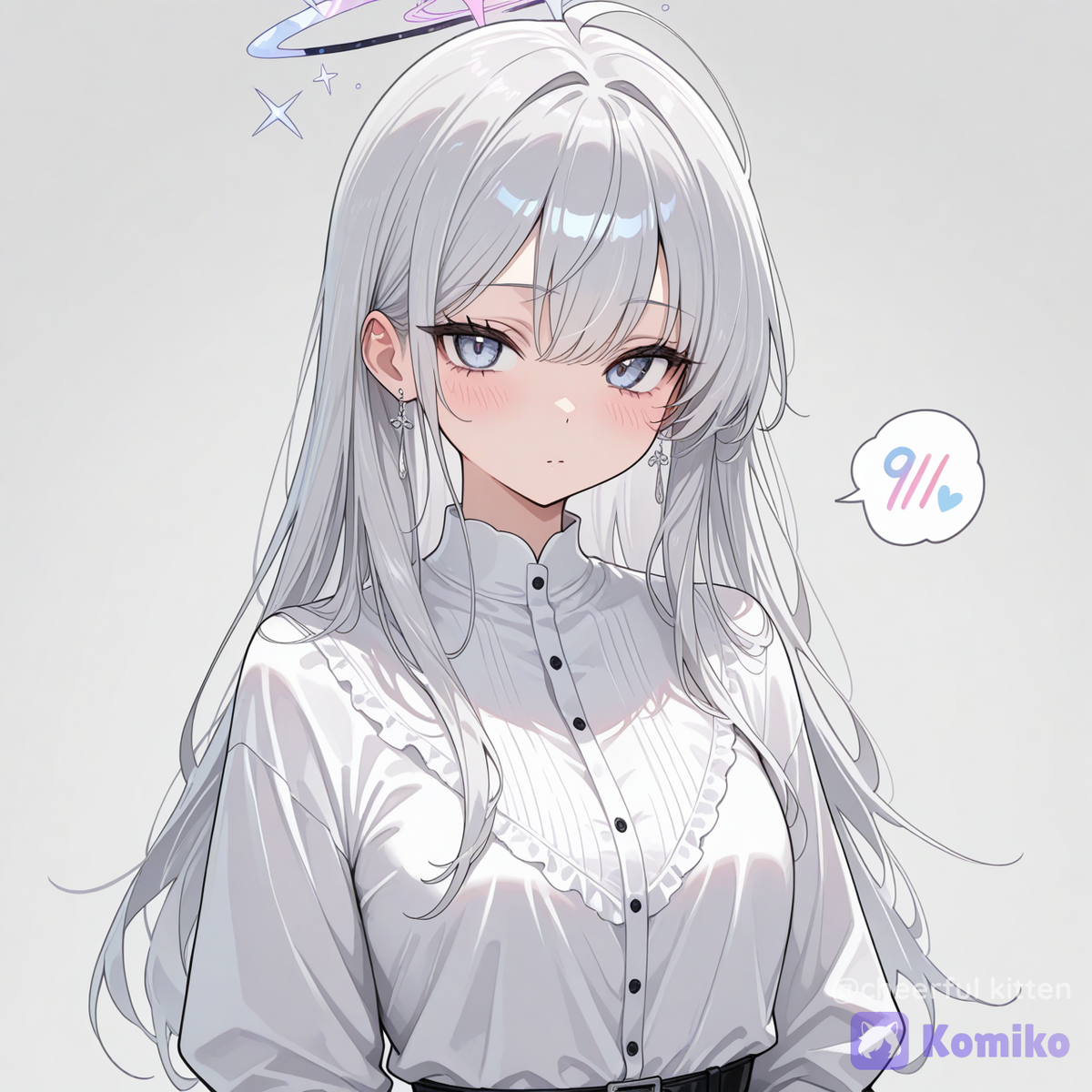 銀髪少女