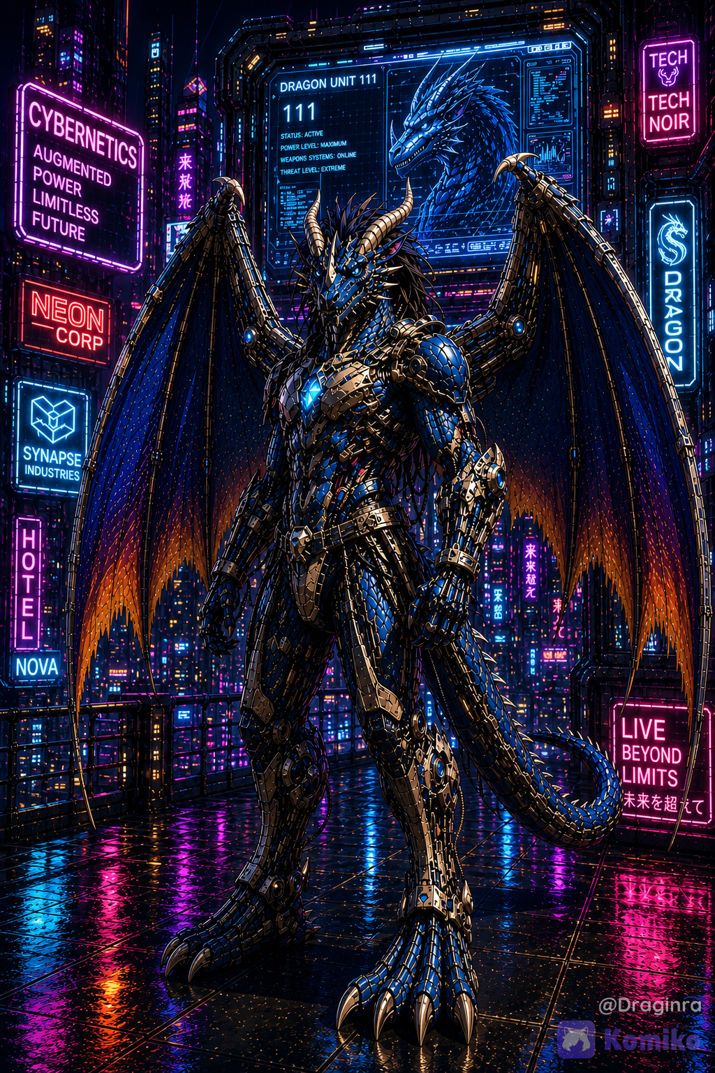 Cyber dragon of the future