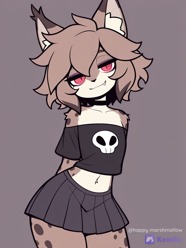Lynx boy com saia! 🖤🐾