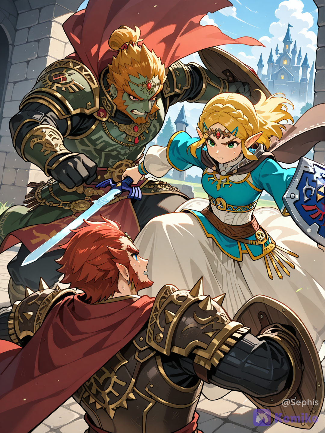 Zelda the hero of Courage 😂