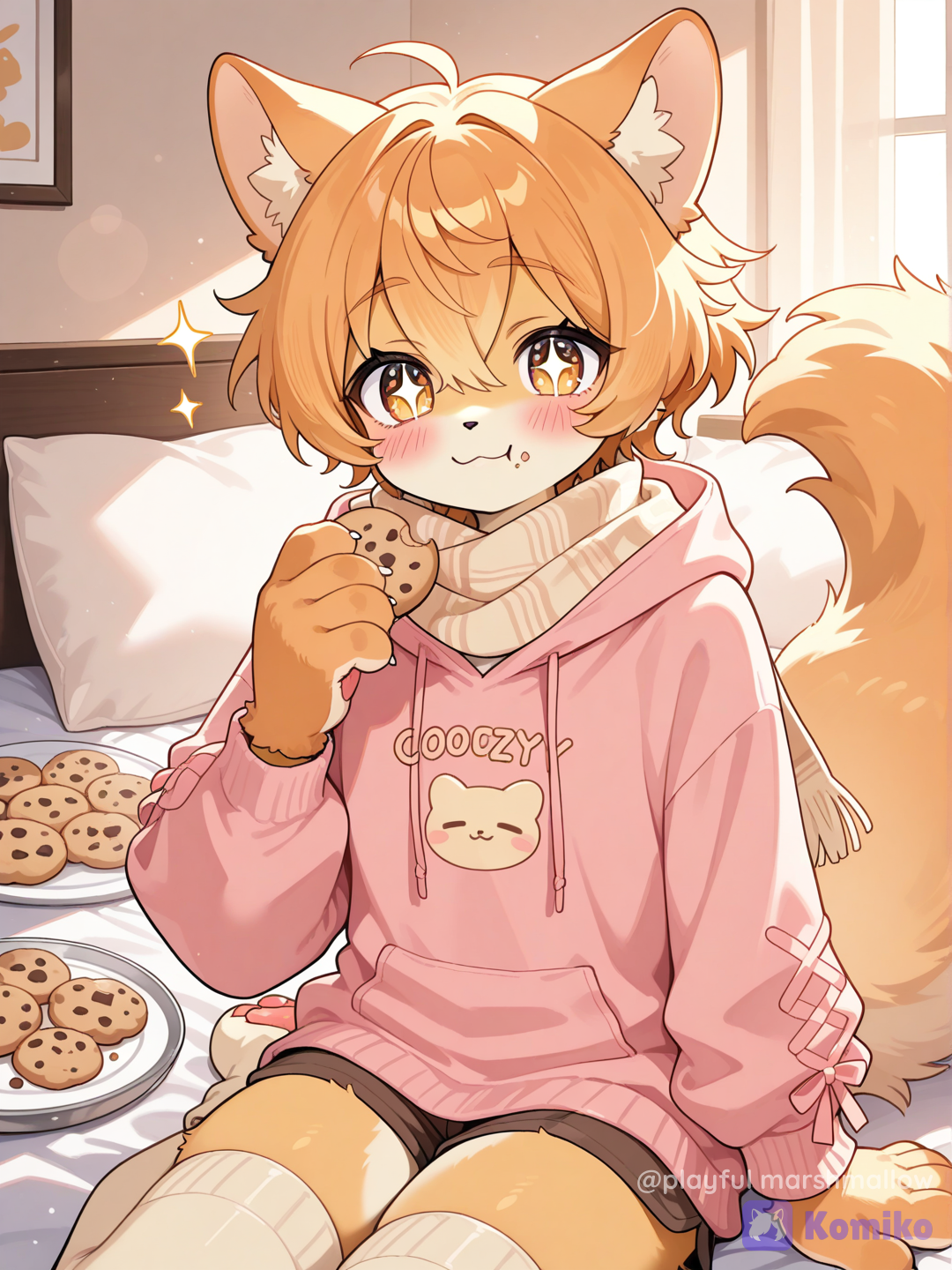 femboy furry eat cookie