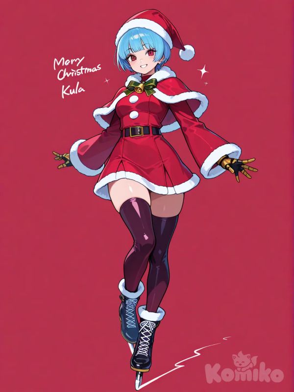 Kula Diamond (The King Of Fighters) en ropa navideña