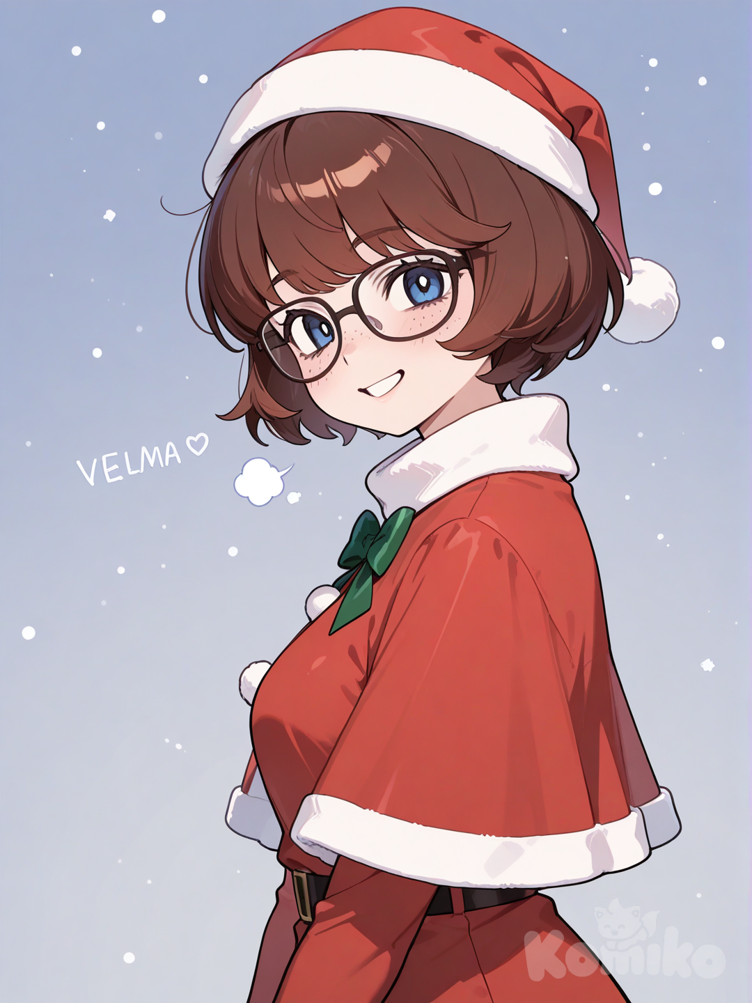 Velma está lista para celebrar la navidad.