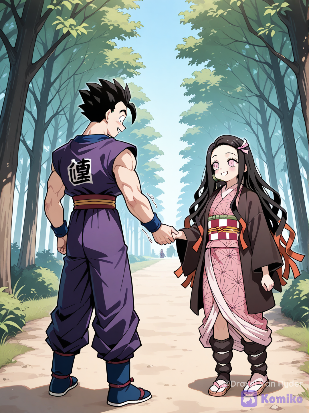 Gohan conoce a Nezuko Kamado