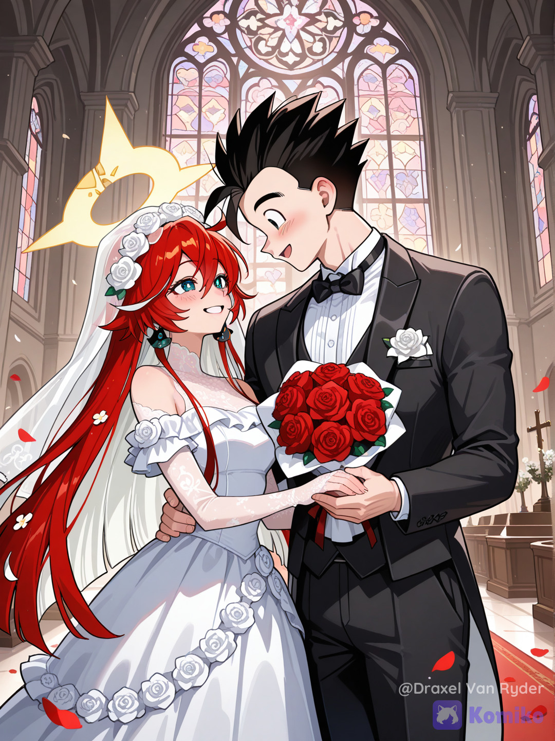 Gohan y Jack-O Valentine, se casan en el día de su boda