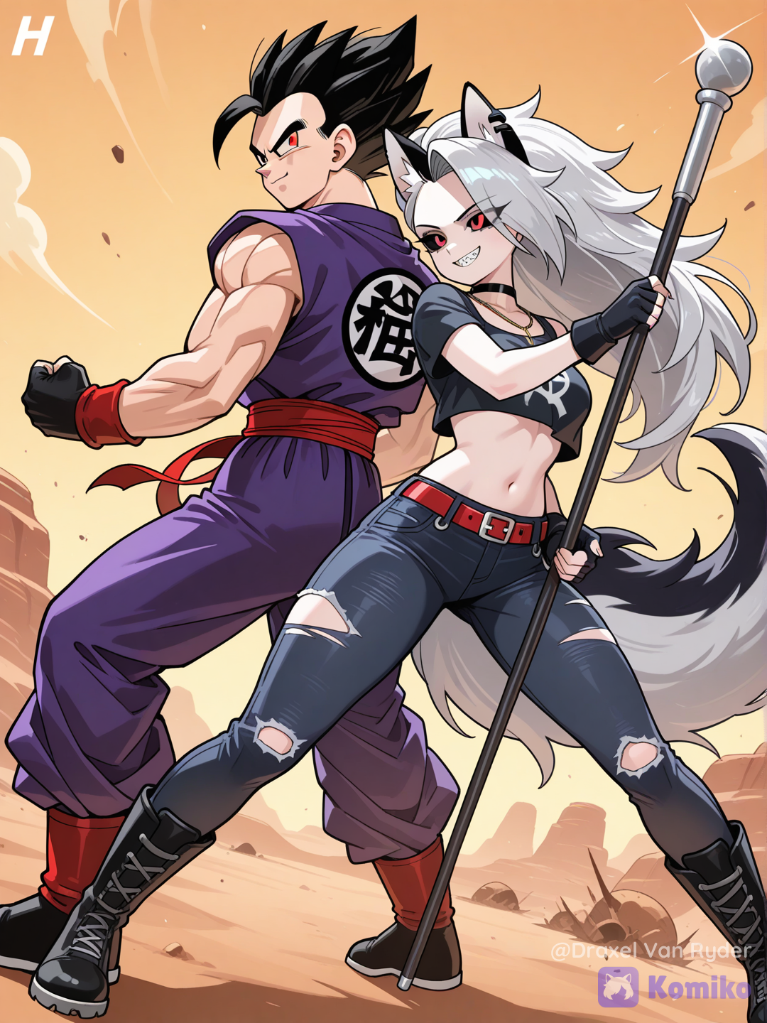 Gohan y Loona, inician su jornada como cazarrecompensas.