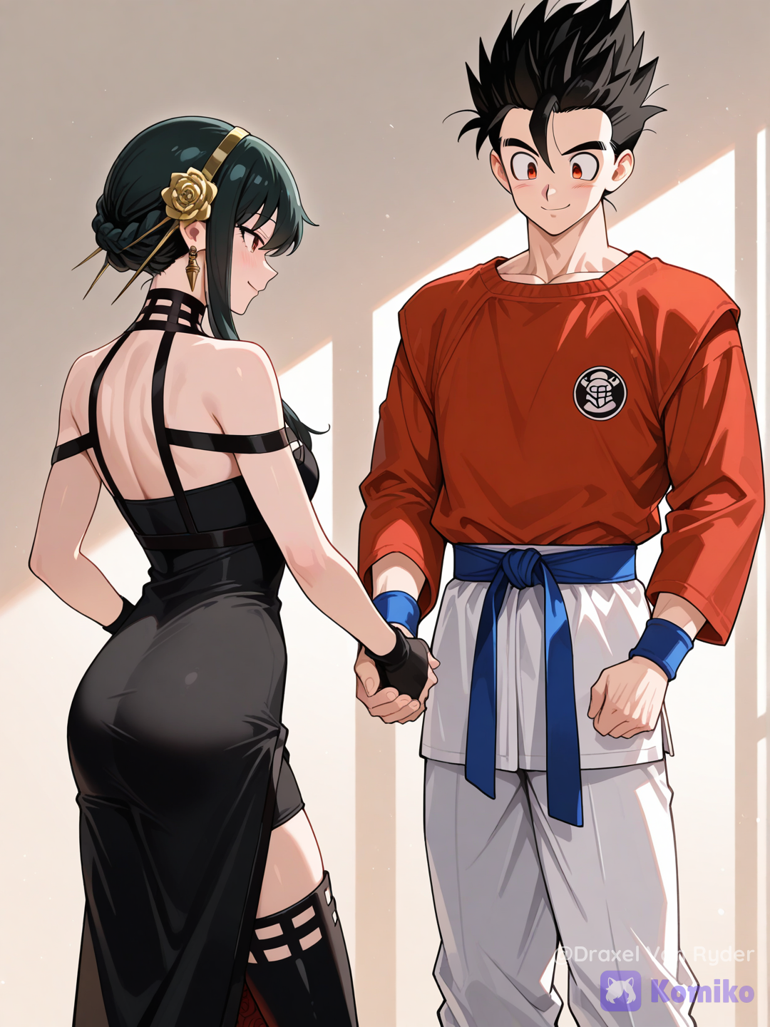 Gohan conociendo a Yor Briar