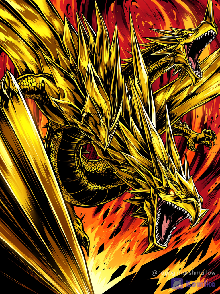 Dual Gold Dragon