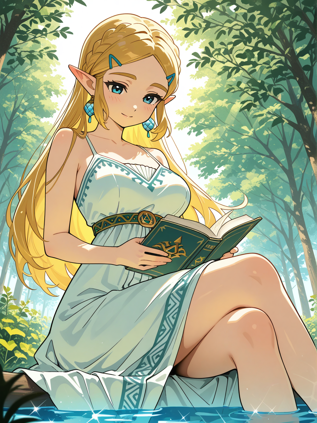 Zelda: Descanso junto al Rio 