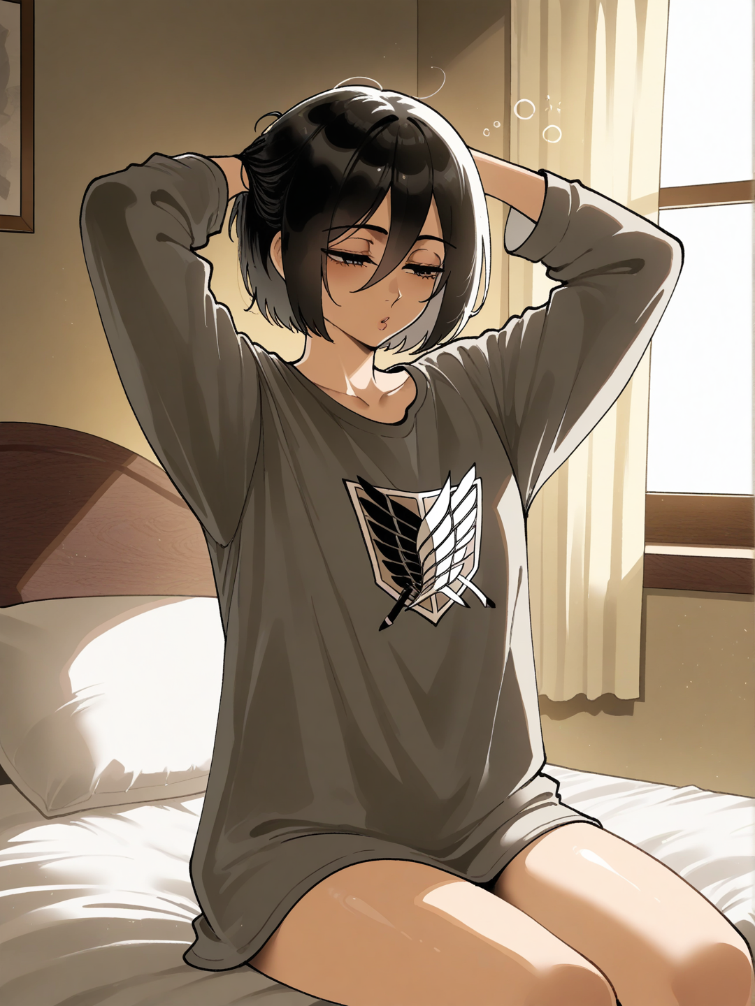 Mikasa: Buenos días 