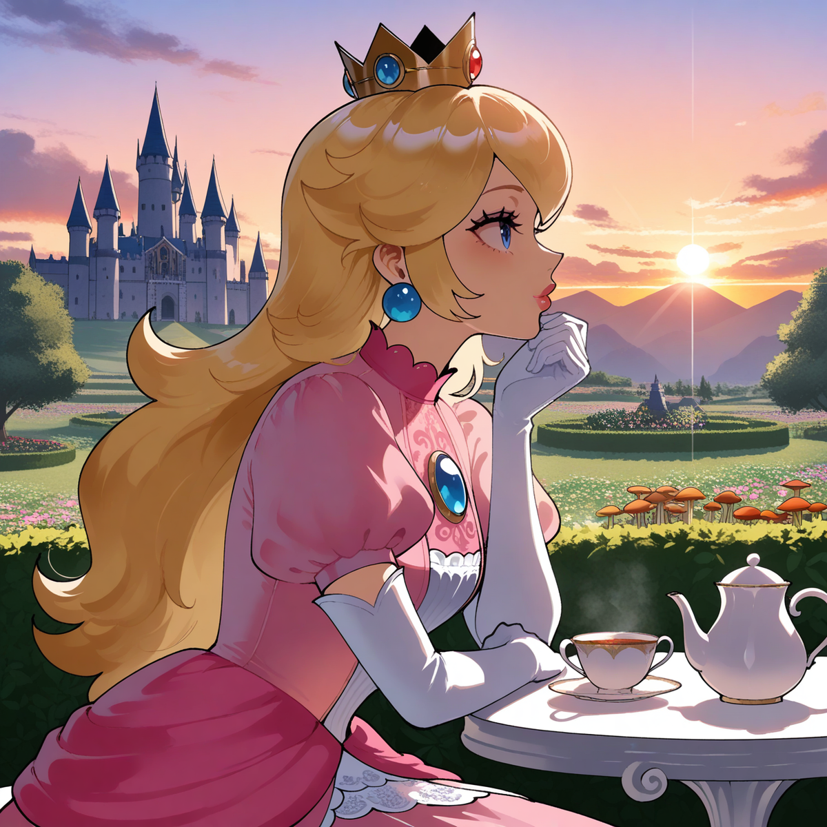 Peach: Tarde en el Reino Champiñon