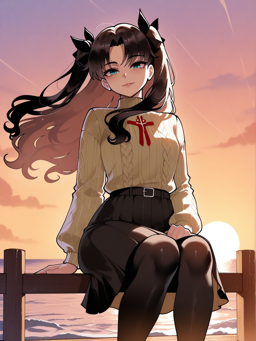 Rin Tohsaka: Atardecer Dorado