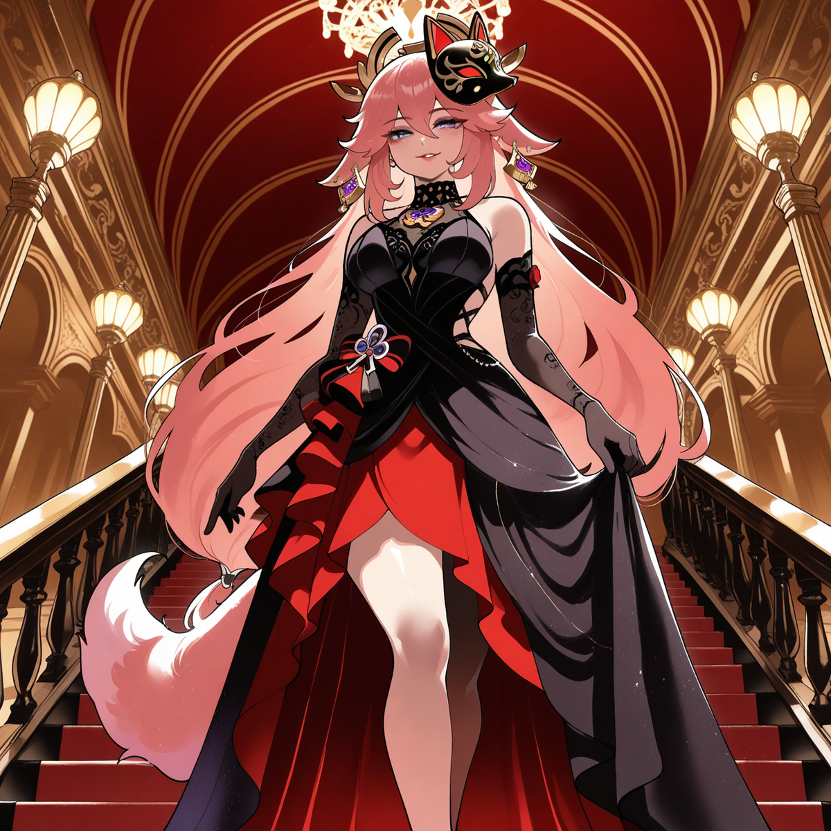 Yae Miko: Dama Escarlata