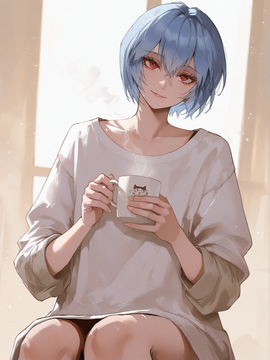 Rei Ayanami: Buenos días