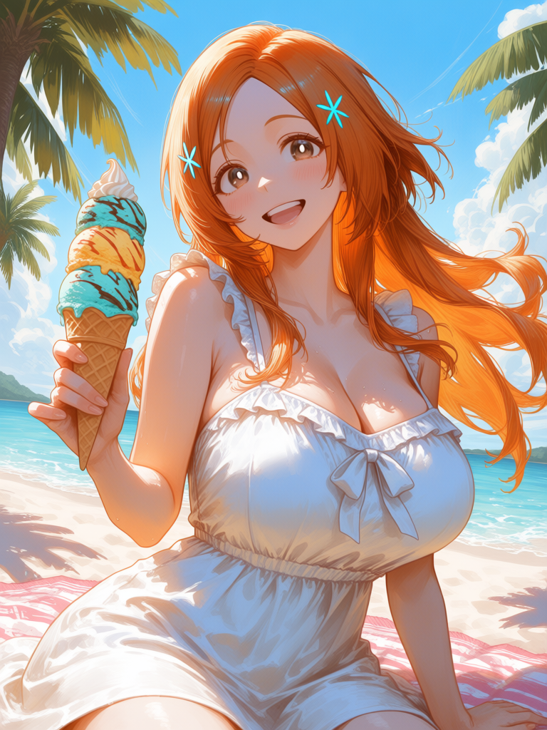 Orihime: Disfrutando el Sol