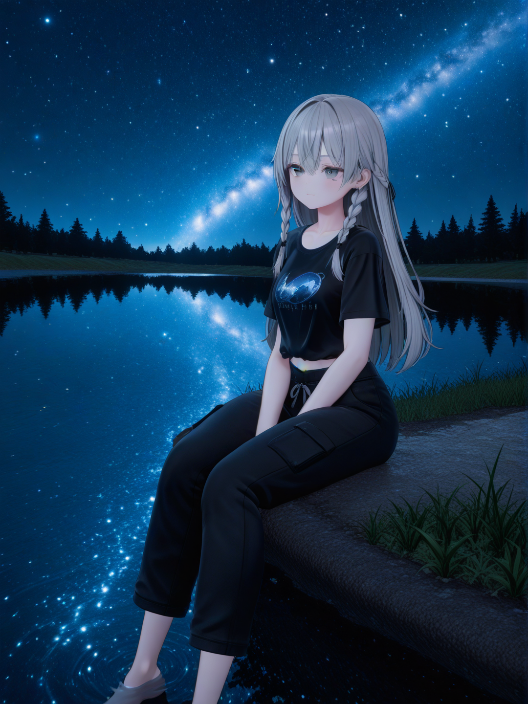 Lost Beneath the Starlit Sky ✨🌌