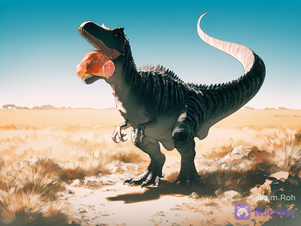Albertosaurus and his meat.
