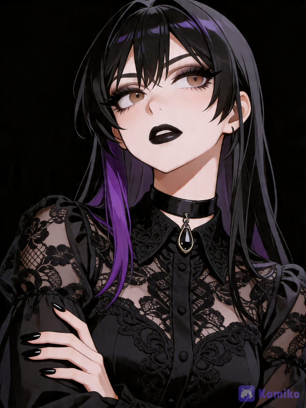 Black lipstick is cool