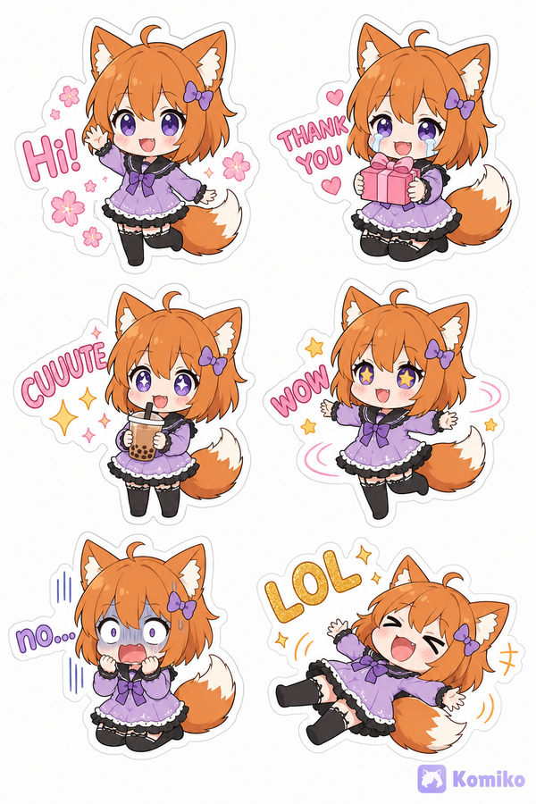 Komiko-Chan stickers!