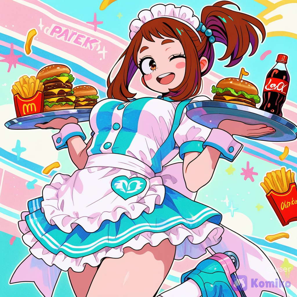 Uraraka san skates