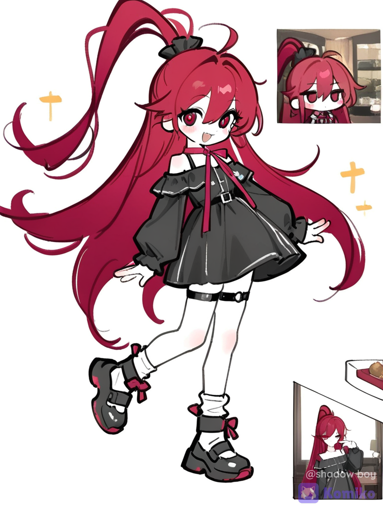 Red Ponytail Cutie ✨