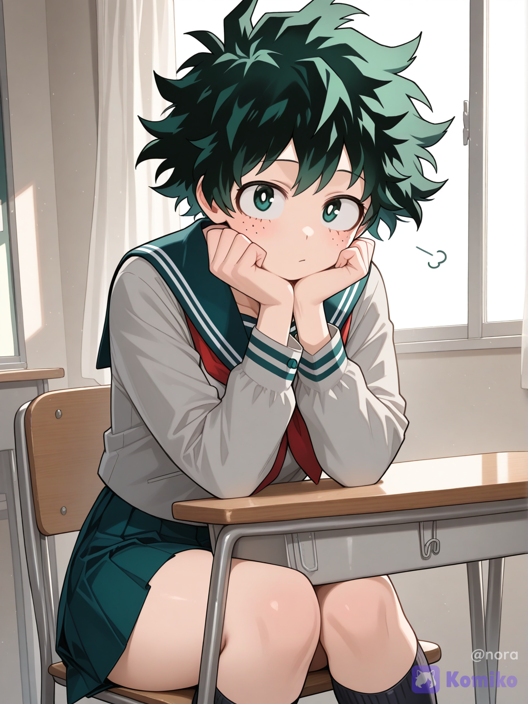 Deku school girl