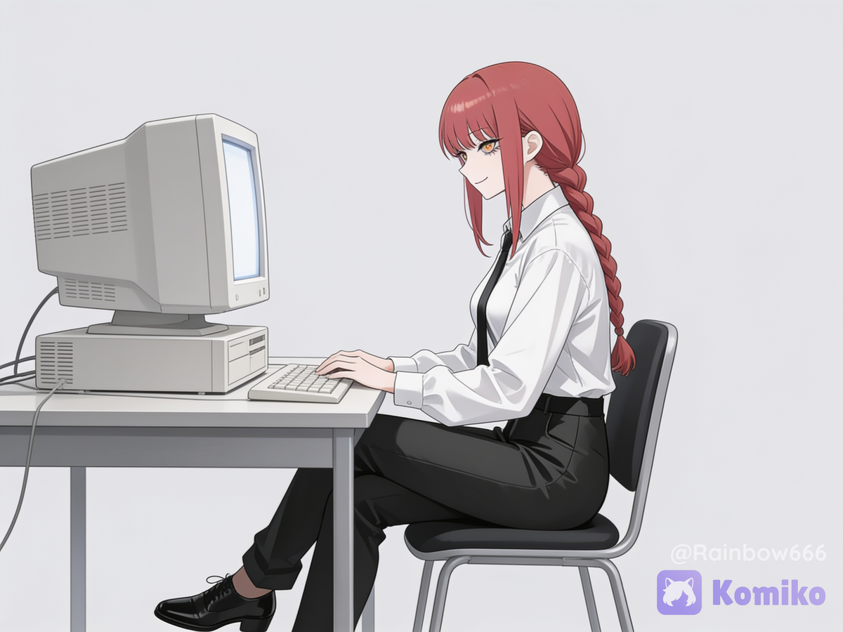 Makima working