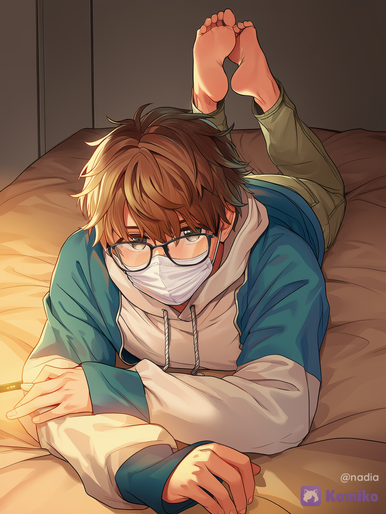 Boy friend came over for the first time