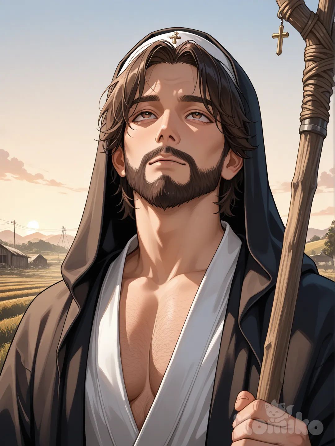Saint in the countryside