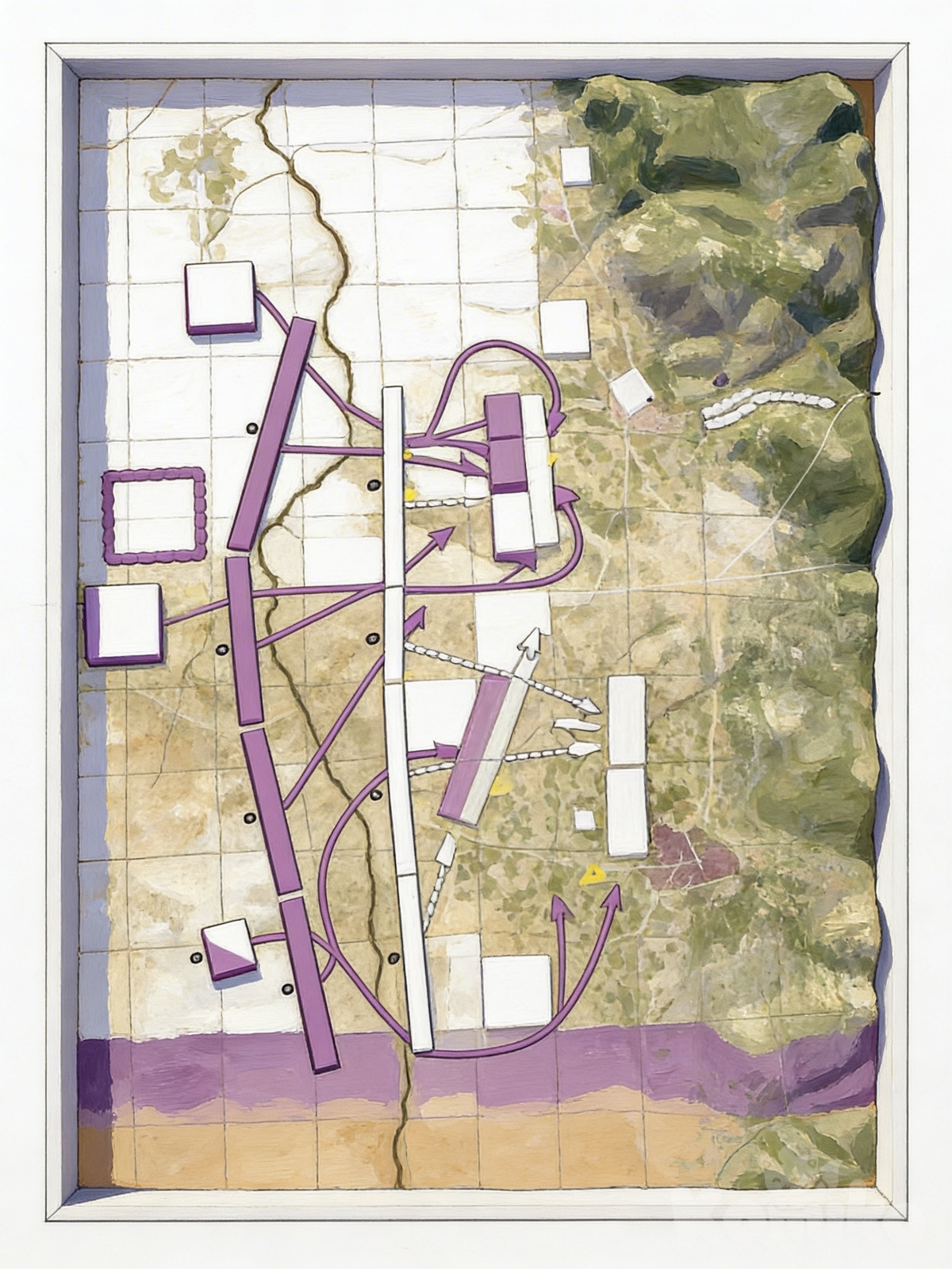 Military historical map