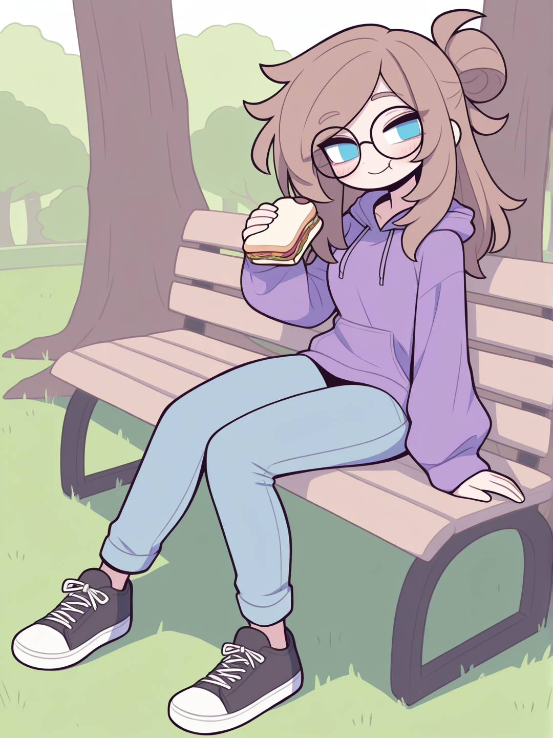 Silvie y su sándwich feliz 🥪🌳
